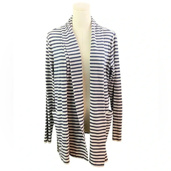 Lou & Grey Striped Cardigan with‎ Pockets (size M) - Picture 1 of 2